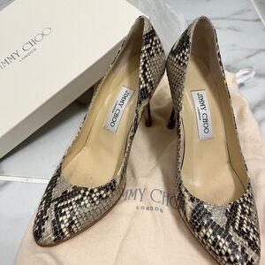 Jimmy Choo Snakeskin Pumps